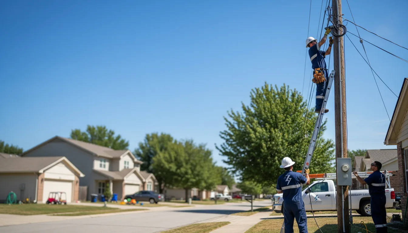 Residential electrician providing installation services in Bronston, KY
